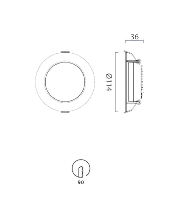 Nasao Beyaz 12W Spot