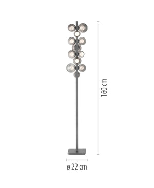 PURE Popup Platinum Floor Lamp