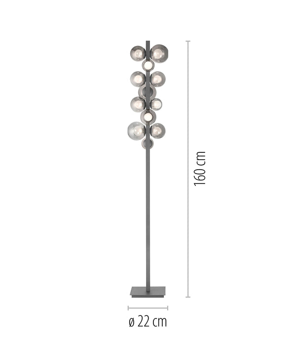 PURE Popup Platinum Floor Lamp