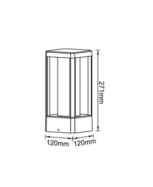 Nevada Siyah Dış Mekan Yer Lambası
