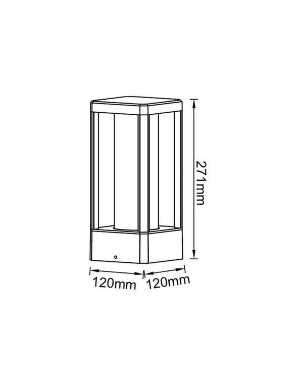 Nevada Siyah Dış Mekan Yer Lambası