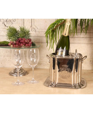 Nickel Wine Champagne Bucket 25.5x21 cm