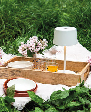 Olivia Pro Mini Şarjlı Masa Lambası - Beyaz