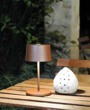 Olivia Pro Mini Şarjlı Masa Lambası - Kahverengi