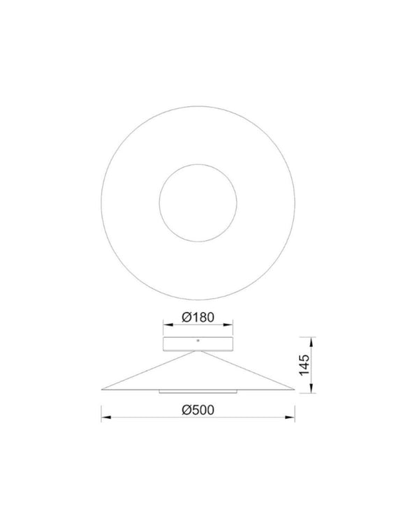 Orion Si̇yah-Altin 50 cm Apli̇k/Plafonyer
