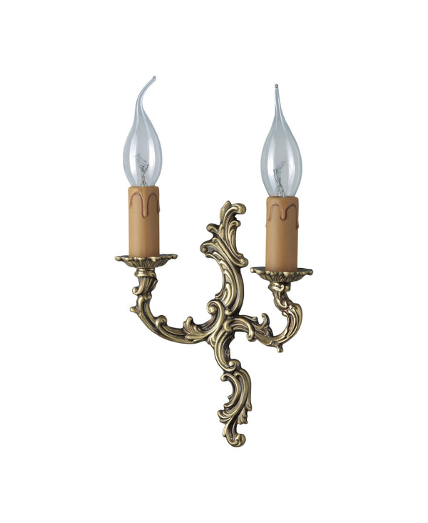 Pallina Antique Brass Sconce