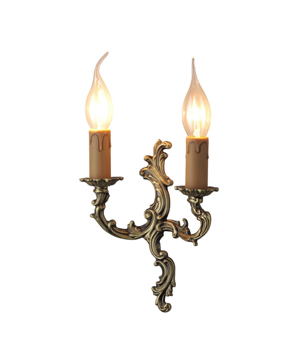 Pallina Antique Brass Sconce