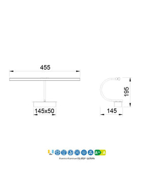 Paracuru 45 cm Siyah Tablo Apliği