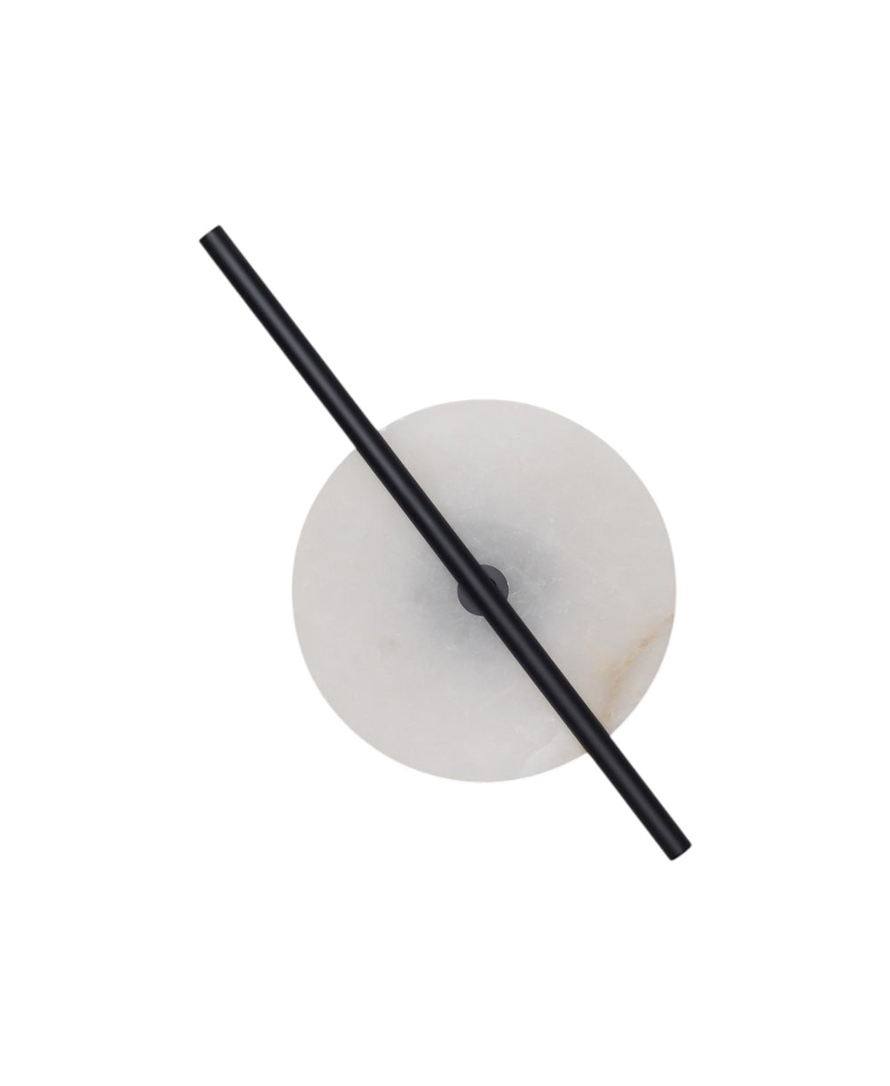 Point Siyah Metal/Alabaster Mermer Aplik