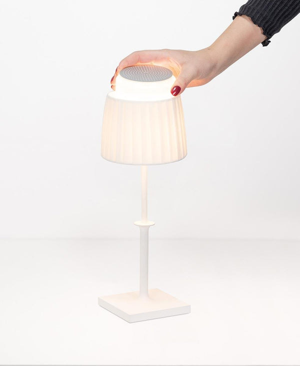 Poldina Classic Şarjlı Masa Lambası - Beyaz