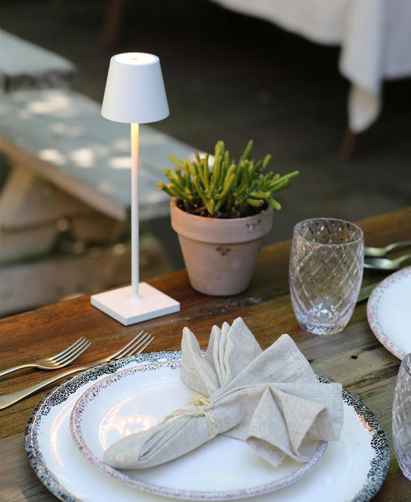 Poldina Micro Şarjlı Masa Lambası - Beyaz