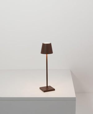 Poldina Micro Şarjlı Masa Lambası - Kahverengi