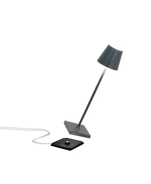 Poldina Micro Şarjlı Masa Lambası - Koyu Gri