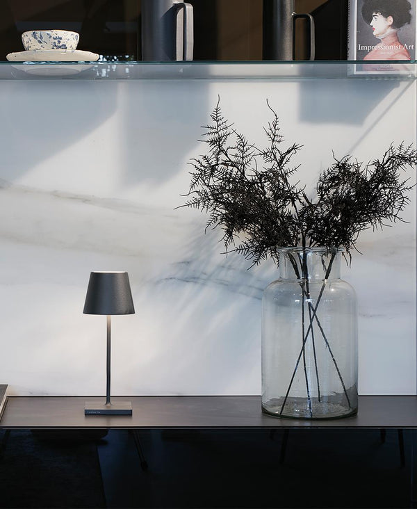 Poldina Pro Mini Şarjlı Masa Lambası - Koyu Gri