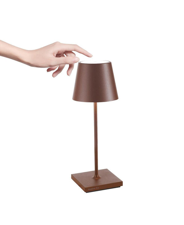 Poldina Pro Mini Şarjlı Masa Lambası - Kahverengi