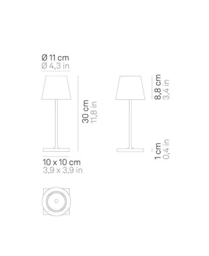 Poldina Pro Mini Şarjlı Masa Lambası - Kum Rengi