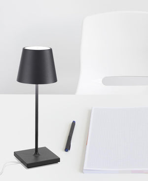 Poldina Pro Mini Şarjlı Masa Lambası - Koyu Gri