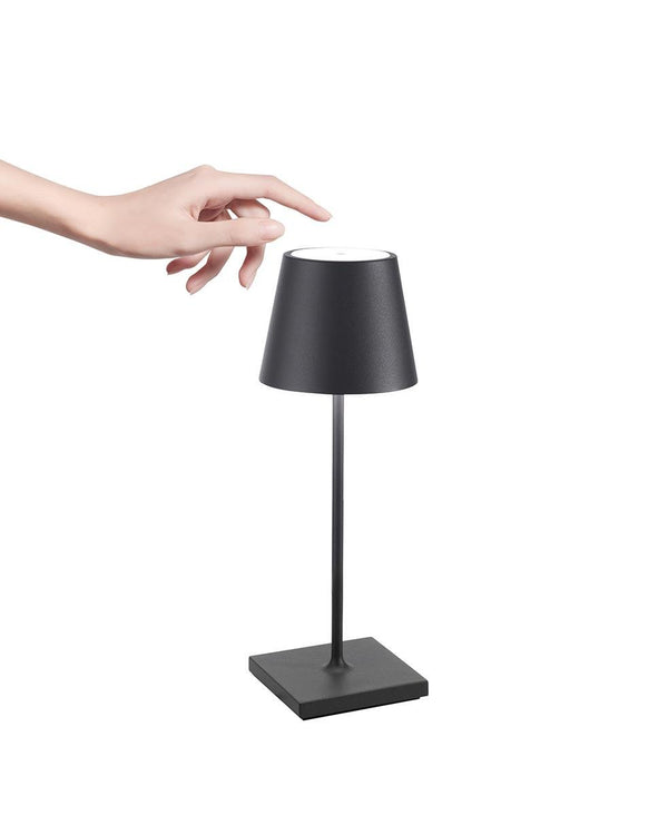 Poldina Pro Mini Şarjlı Masa Lambası - Koyu Gri