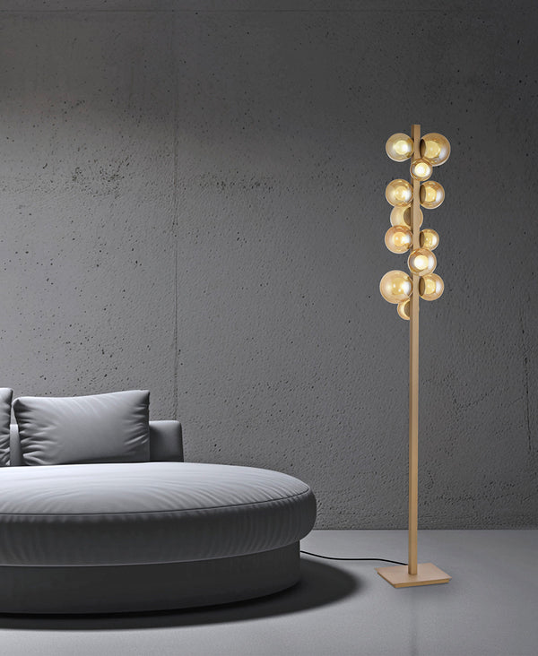 PURE Pop-Up Bronze Floor Lamp