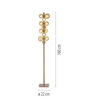PURE Pop-Up Bronze Floor Lamp