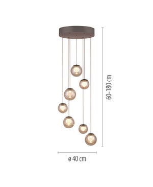 Pure Popup Round Bronze Pendant