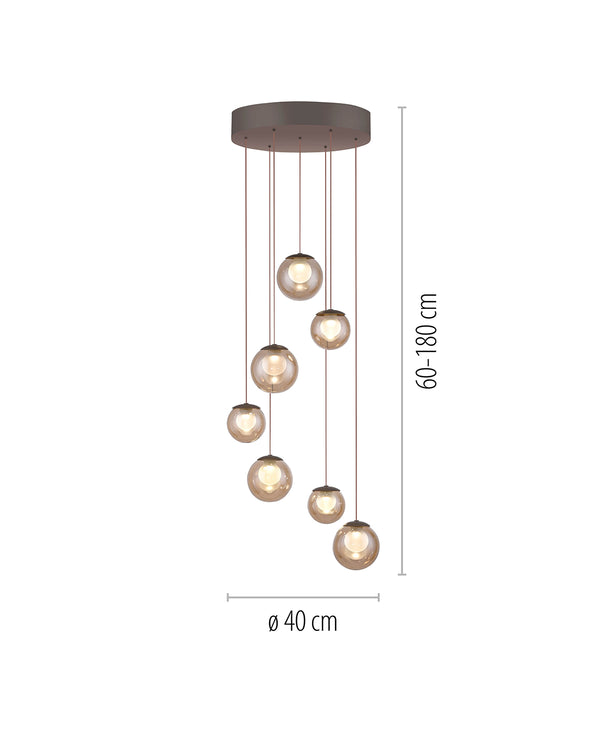 Pure Popup Round Bronze Pendant