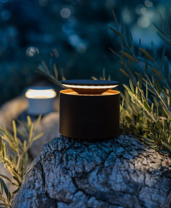 Push-Up Şarjlı Masa Lambası - Kahverengi