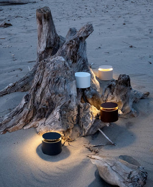 Push-Up Şarjlı Masa Lambası - Koyu Gri