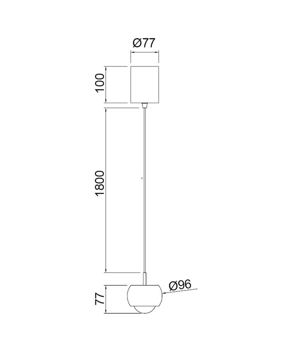 Roller Süspansiyonlu Siyah Sarkıt 2