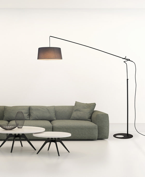Ruti Cream Hat Floor Lamp