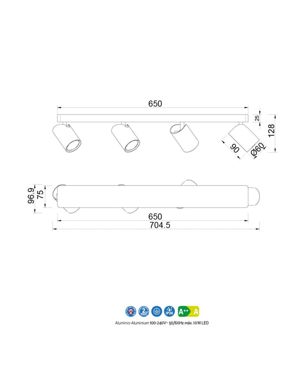 SAL DÖRTLÜ APLİK / PLAFONYER