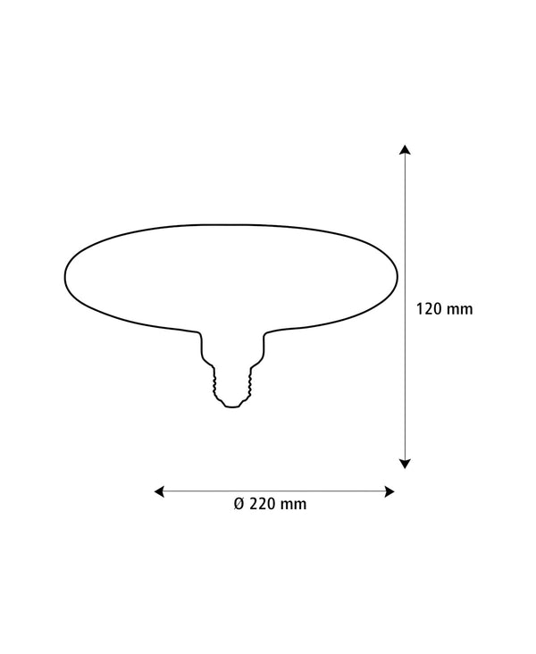 Floating Ufo 220 smokey grey | 185 Lm | 1.900 K | LED - 4,5W E27