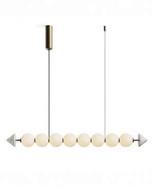 Soko Beyaz Cam-Mermer Avize