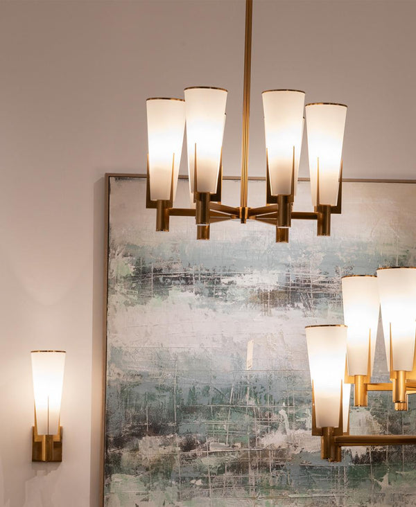 Techo Küçük Boy Cam Kollu Avize