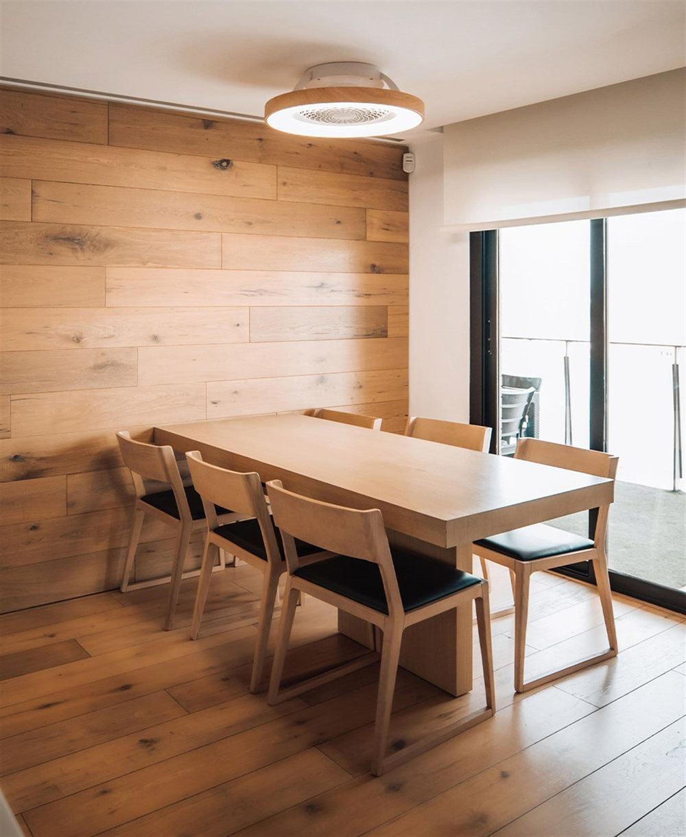 Tibet Ahşap-Beyaz Vanti̇latör / Fan