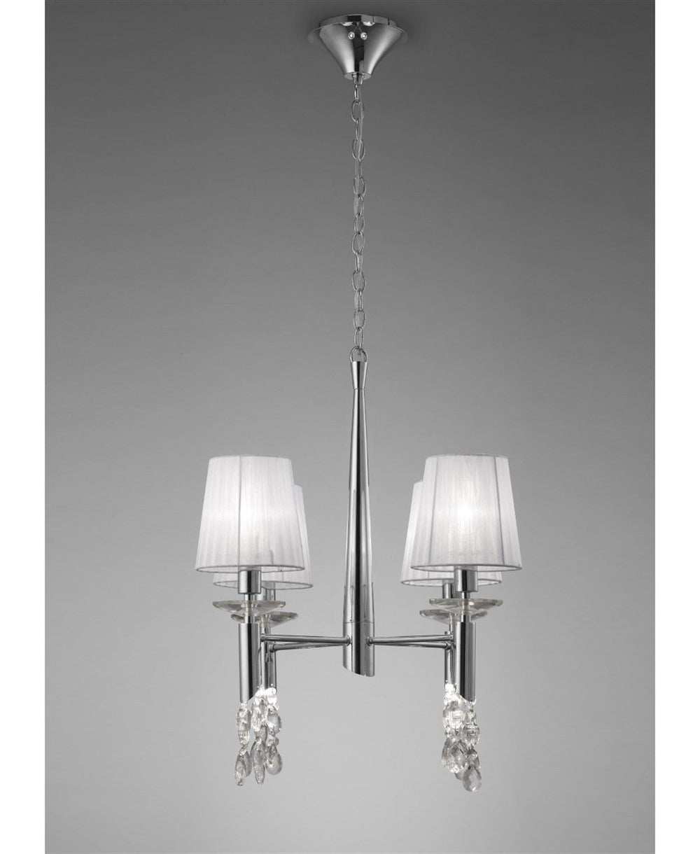 TIFFANY 4 KOLLU KROM AVİZE