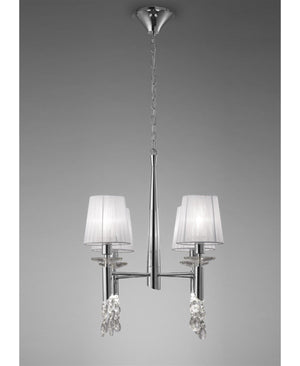 TIFFANY 4 KOLLU KROM AVİZE