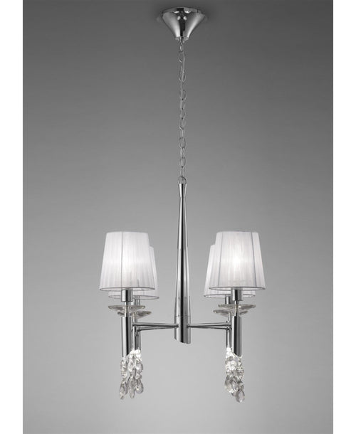 TIFFANY 4 KOLLU KROM AVİZE