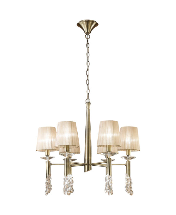 Tiffany 6 Kollu Bronz Avize