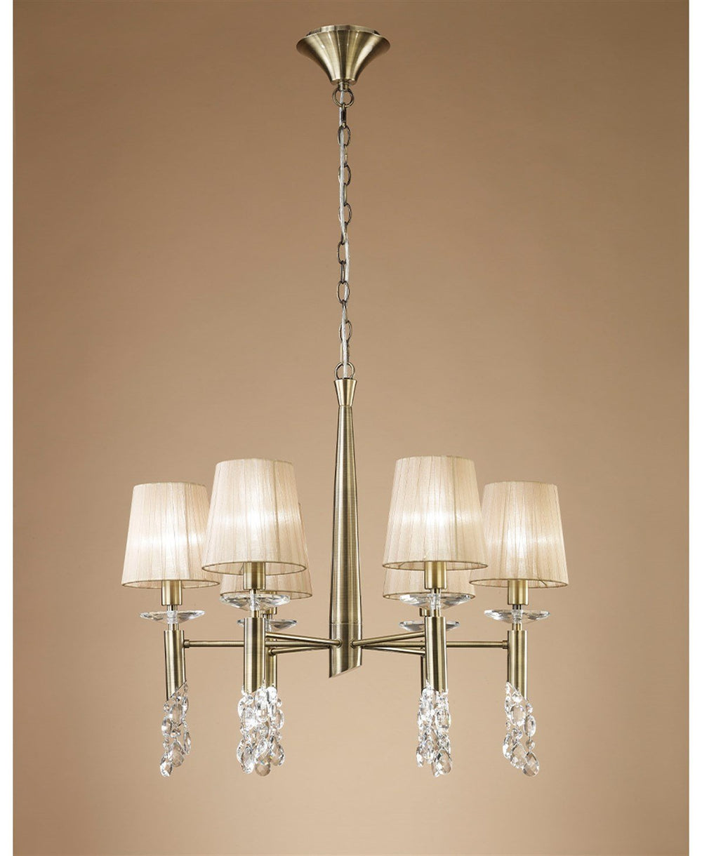 TIFFANY 6 KOLLU BRONZ AVİZE