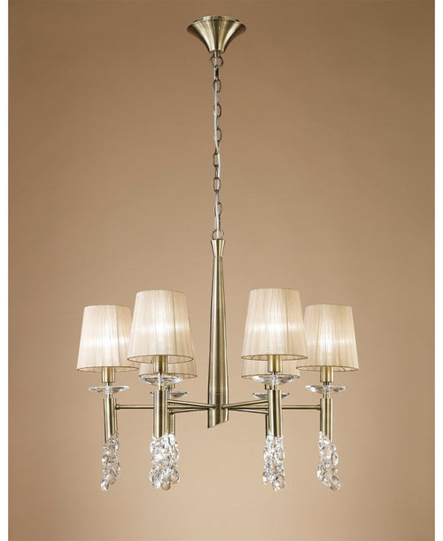 TIFFANY 6 KOLLU BRONZ AVİZE