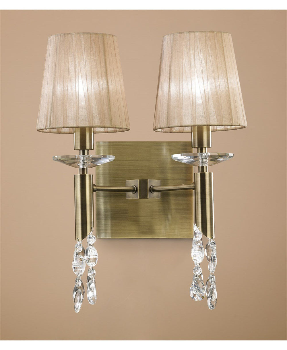 TIFFANY İKİLİ BRONZ APLİK