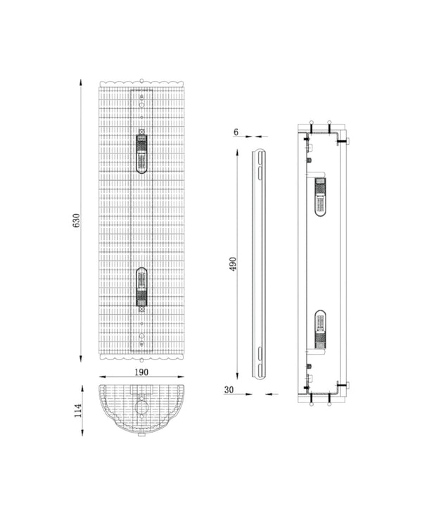 Tortona Large Glass Wall Sconce