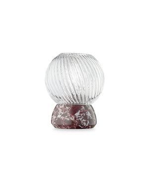 Twist of Marble Burgundy|Clear Mumluk
