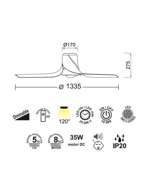 Ushuaia Beyaz Vanti̇latör / Fan