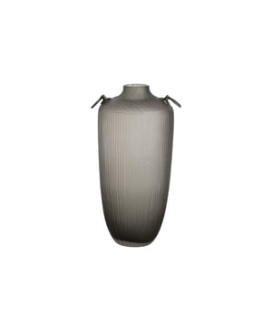 Decorative Grey Glass Vase 17X17X36 cm