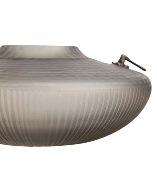 Dekoratif Gri Cam Vazo 31X31X14 cm