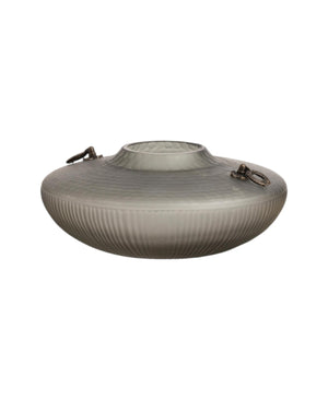 Dekoratif Gri Cam Vazo 31X31X14 cm